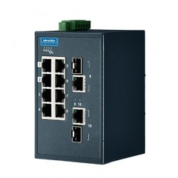 ETHERNET DEVICE, 8FE+2G Ind. Switch with Modbus TCP/IP, W/T.