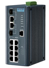 EKI-7710E-2CP, 8FE+2G Port Gigabit Managed Redundant PoE+ Switch