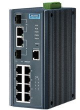 EKI-7710G-2CP, 8G+2G Port Gigabit Managed Redundant PoE+ Switch