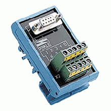 DB-9 Wiring Terminal, DIN-rail Mount