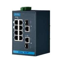 ETHERNET DEVICE, 8FE+2G Ind. Switch with EtherNet/IP.